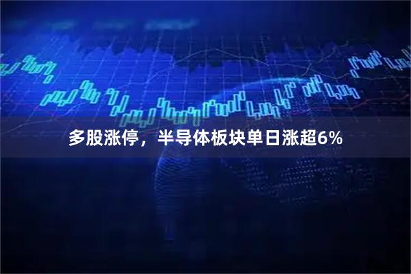 多股涨停，半导体板块单日涨超6%